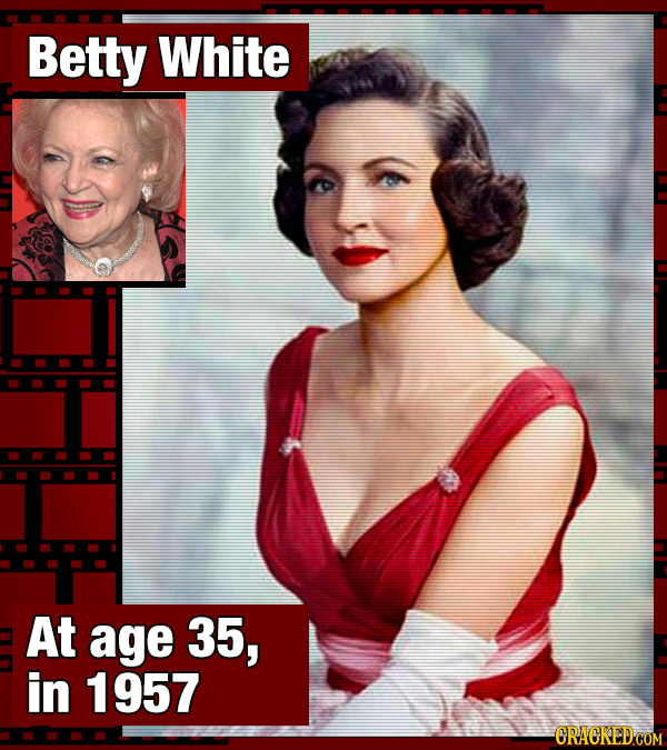 Betty White At age 35, in 1957