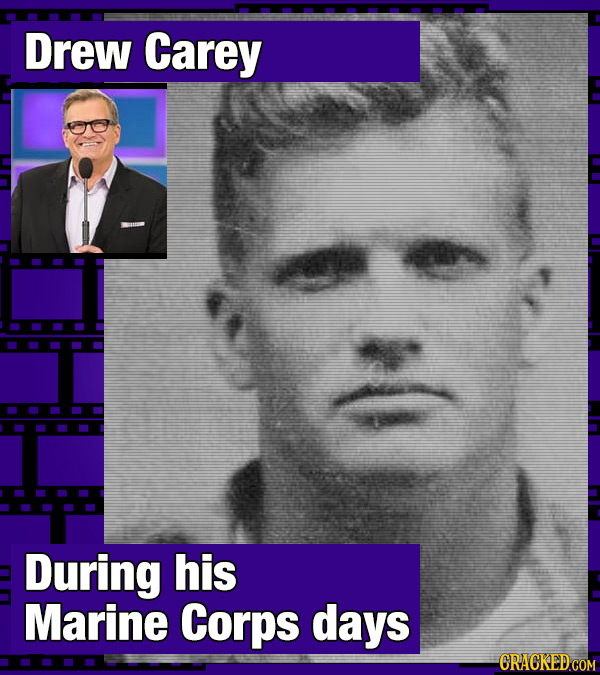 Drew Carey During his Marine Corps days 