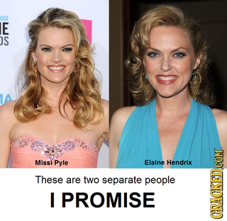 ICE E OS Missi Pyle Elaine Hendrix These are two separate people I PROMISE CRACKEDCON