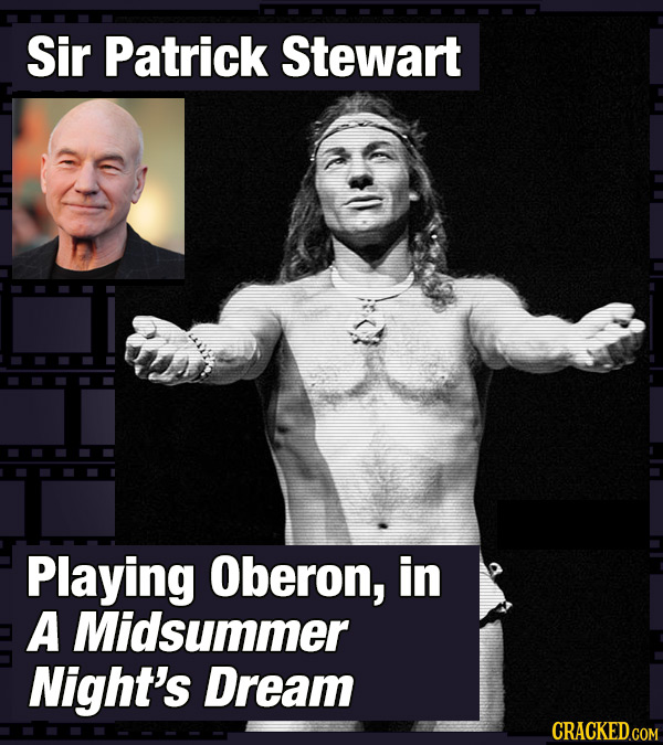 Sir Patrick Stewart Playing Oberon, in A Midsummer Night's Dream 