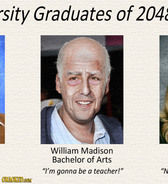 sity Graduates of 204 William Madison Bachelor of Arts I'm gonna be a teacher! N CRACKEDCON