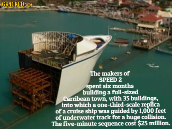 CRACKEDcO COM. HSD The makers of SPEED 2 spent six months building a full-sized Carribean town, with 35 buildings, into which a one-third-scale replic
