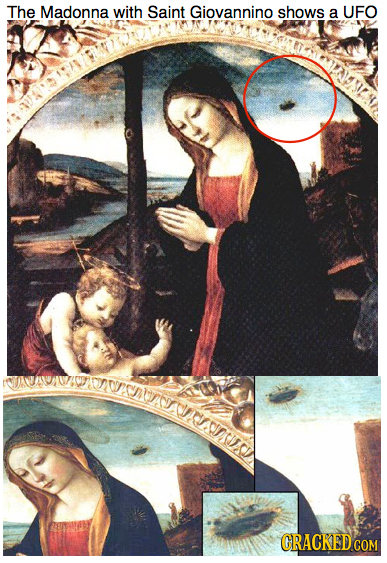 The Madonna with Saint Giovannino shows a UFO SUSALATAIOTI CRACKED COM