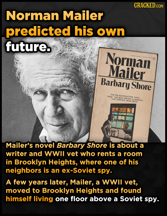 Norman Mailer predicted his own future. Norman Mailer Barbary Shore THe aig fRC DLOCKDUSTING THE T WRITER NOVEL -NAT HENTOFE, N NERICA B.20 VREEK Mail