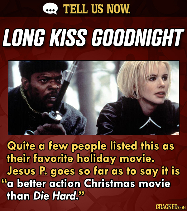 You Told Us: Your Unexpected Holiday Movie (That Isn't 'Die Hard')
