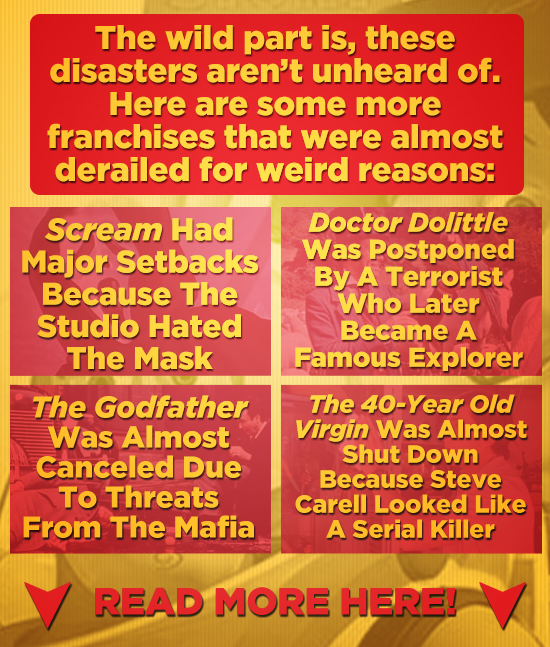 The wild part is, these disasters aren't unheard of. Here are some more franchises that were almost derailed for weird reasons Scream Had Doctor Doli