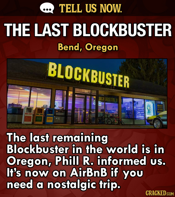 Tell Us Now: What's Your Hometown Known For (That No One Actually Knows)?
