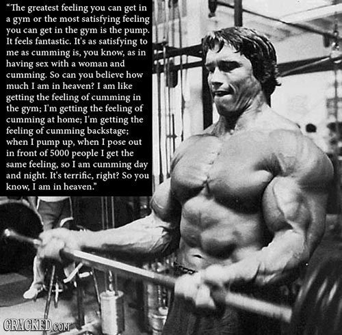 The greatest feeling you can get in a gym or the most satisfying feeling you can get in the gym is the pump. It feels fantastic. It's as satisfying t