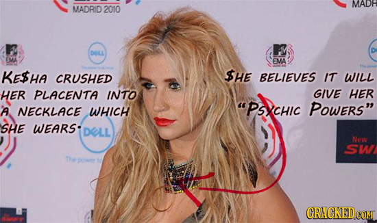 MADH MADRID 2010 F DOLL EMA FMA KESHA $HE CRUSHED BELIEVES IT WILL HER PLACENTA INTO GIVE HER A PSVCHIC NECKLACE WHICH PoweRS SHE WEARS: DLL Nev SW 