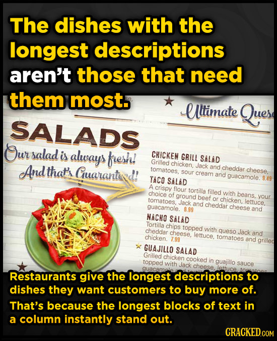25 Sneaky Ways Restaurants Hack Your Brain Cracked Com