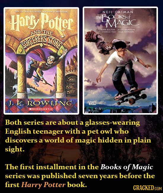 OE EXTRLAOLOINALY Harly Potter NATIONKOOTLCIN NEIL GAIMAN the OOKSof MAGIC THE DLLUXE LDITION THE JOHN BOLTON SCOr HAMPTON AND CHARLES VESS PALIL JOHN