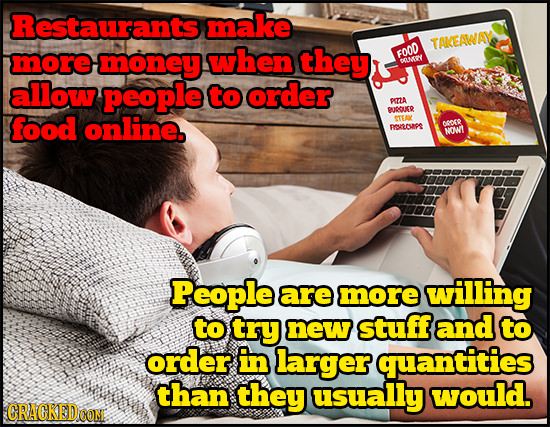 Restaurants make TAKEAWAY more money when they FOOD DEUY allow people to order PRTA RUUDGURR food online. STEAY Besaoaps o09 NOMT People are more will