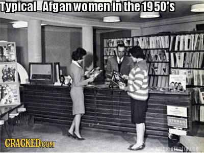 Typicall Afgan omen in the 1950's STEREO CRACKED CONT DAROODE