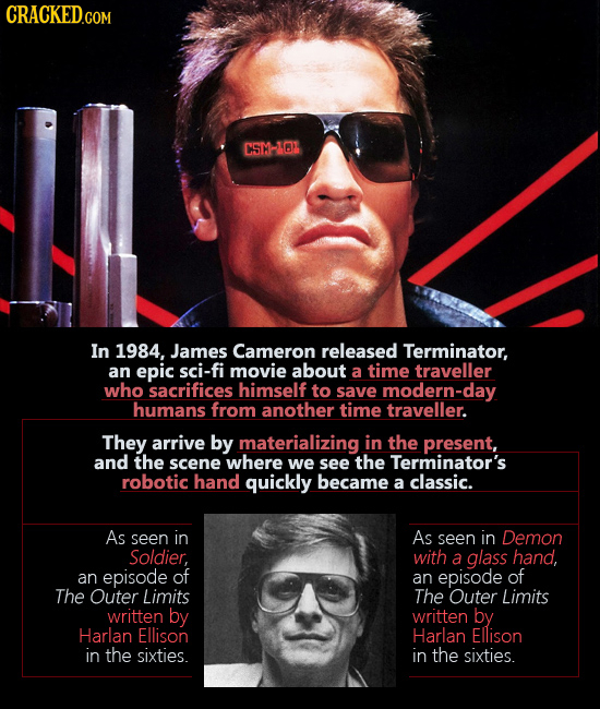 CST-OL In 1984, James Cameron released Terminator, an epic sci-fi movie about a time traveller who sacrifices himself to save modern-day humans from a
