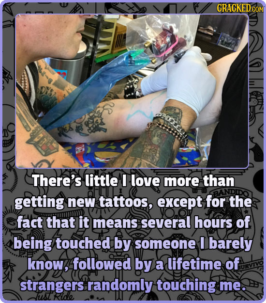 CRACKEDcO COM There's little E love more than BANDIDO getting new tattoos, except for the fact that it means several hours of being touched by someone