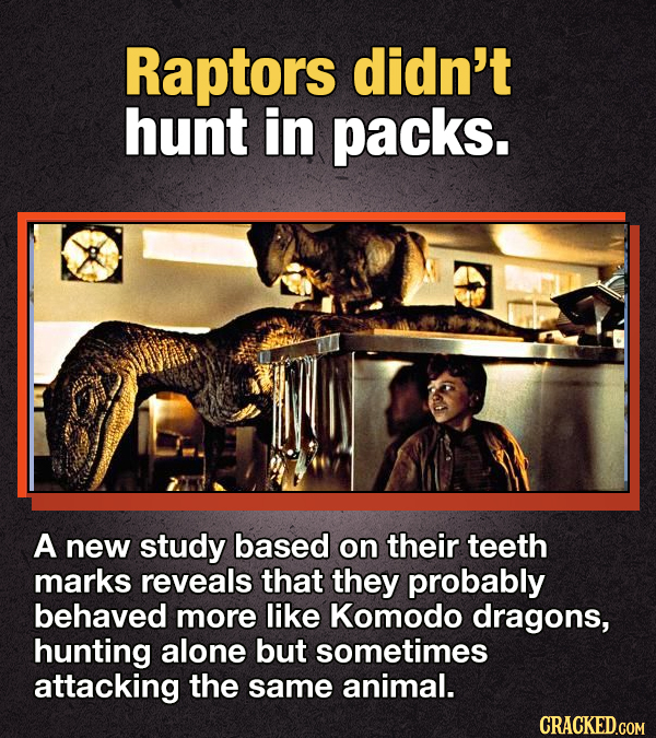 14 Dinosaur Facts 'Jurassic Park' Got Wrong