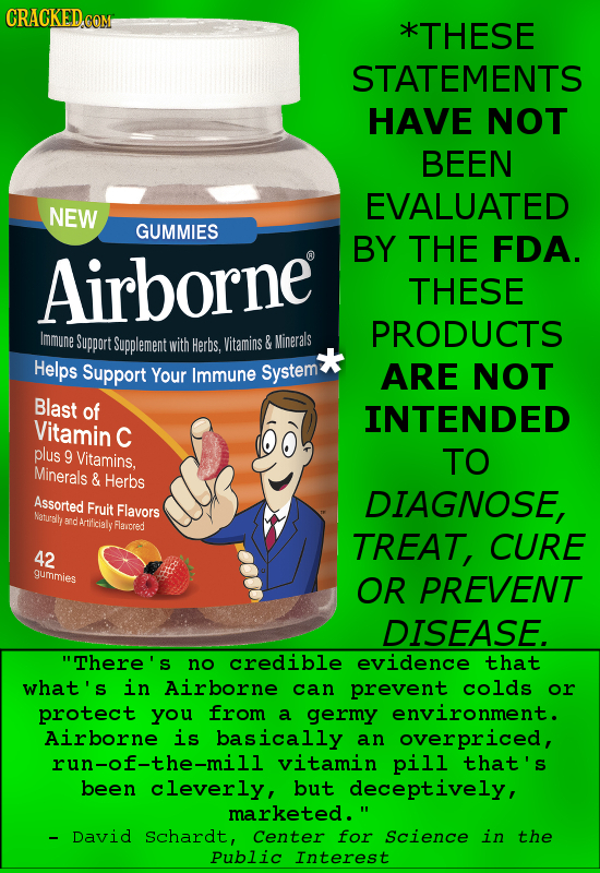 >*THESE STATEMENTS HAVE NOT BEEN EVALUATED NEW GUMMIES BY THE FDA. Airborne @ THESE PRODUCTS Immune Support Supplement with Herbs. Vitamins & Minerals