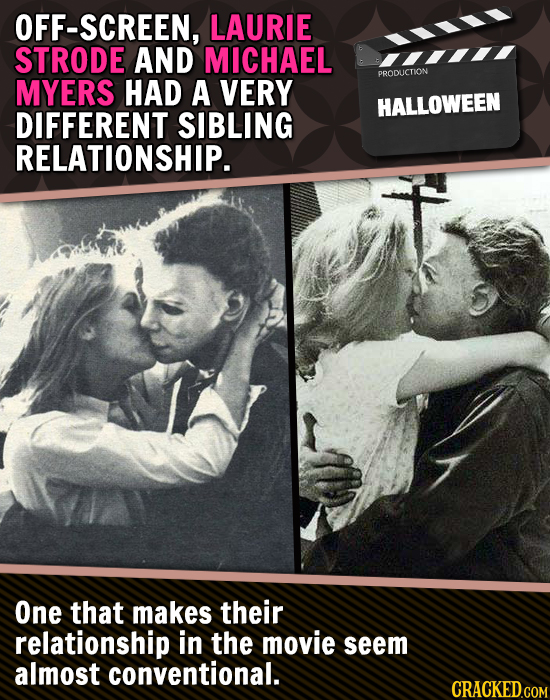 OFF-SCREEN, LAURIE STRODE AND MICHAEL PRODUCTION MYERS HAD A VERY HALLOWEEN DIFFERENT SIBLING RELATIONSHIP. One that makes their relationship in the m