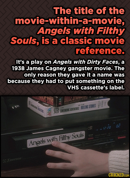 Odd, Fascinating Trivia About Home Alone - The title of the movie-within-a-movie, Angels Filthy Souls, is a classic movie reference.