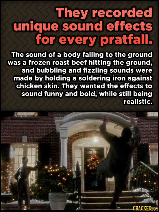 Odd, Fascinating Trivia About Home Alone - They recorded unique sound effects for every pratfall.