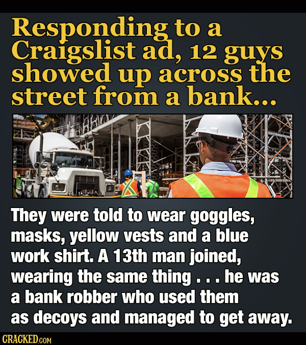 16 Real Heists That Are Stranger Than Fiction