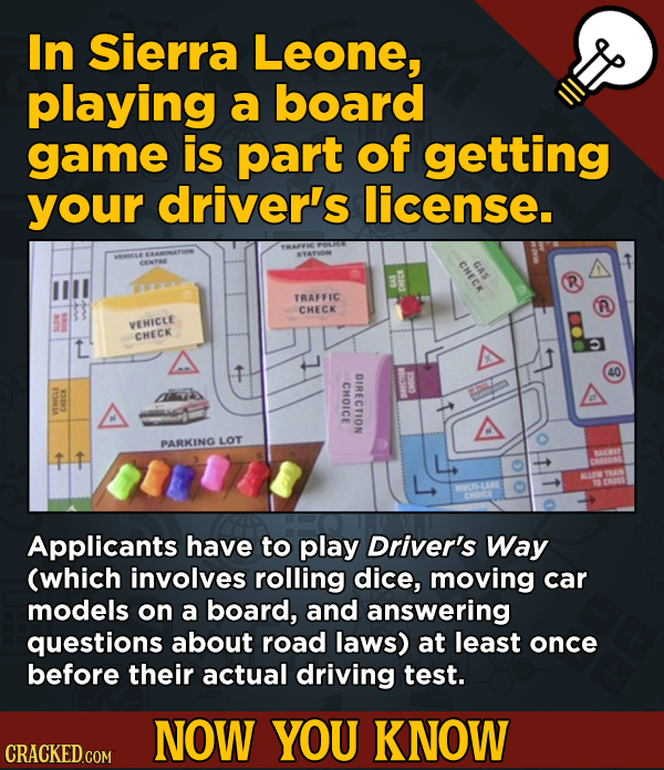 13 Little Things You Didn’t Know About Movies And A Bunch Of Other Subjects - In Sierra Leone, playing a board game is part of getting