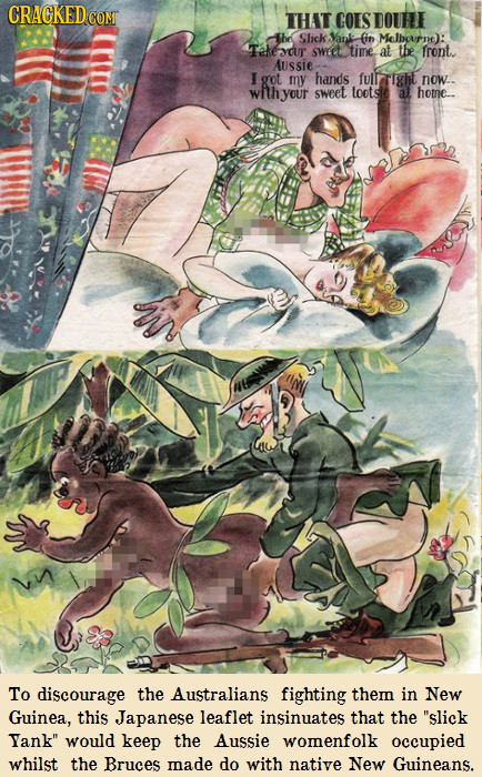 CRACKEDCO COME THAT GOES DOULE ihe Slick Sank (in Melbourne): akeyaur sweet time. at tbe front. Aussie I got my hands ight now.. wAthyour sweet tootsi