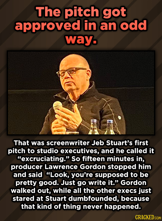 A Roundup Of Surprising, Little-Known Die Hard Facts - The pitch got approved in an odd way. That was screenwriter Jeb