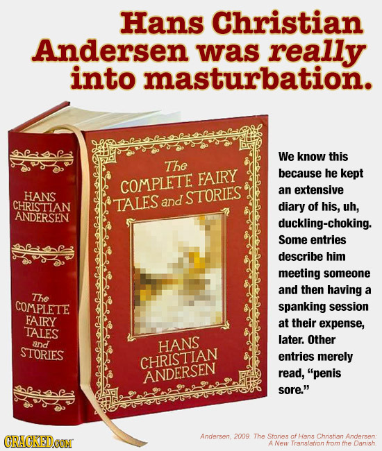 Hans Christian Andersen was really into masturbation. We know this The because FAIRY he kept COMPLETE HANS STORIES an extensive CHRISTIAN TALES and CH