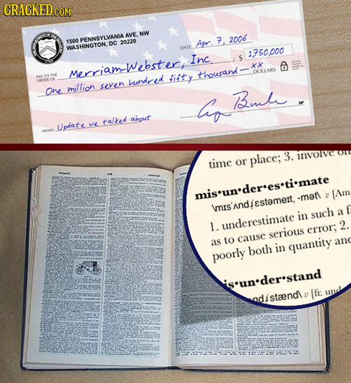CRACKEDCO AVE. NW 1500 PENNSYLVANIA 2006 DC 20220 Apr 7, WASHINGTON. DATE Inc. 1750000 $ xx Merriamwebster, DOXLLARS ed fifty thousand bundr million s