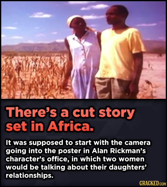 15 Weird Details About Love Actually That You Never Knew - There's a cut story set in Africa. It was supposed to start with the camera going