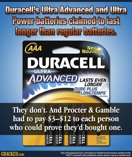 Duracell's Ultra Advanced and UItra Power batteries claimed to last longer than regular batteries. AAA New Nouveau DURACELL ULTRA ADVANCED LASTS EVEN