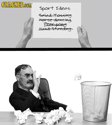 CRACKEDCON sport Ideas SaladTossing Horee doneins FEREDOIAS Haid Standing