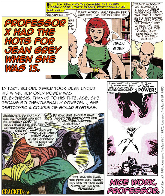 BUT. LPON REACHING THE CHAMBER THE XMEN DONT woeRyl SUDDENLY STOP IN THEIR TRACKS RESPECTFULLY, AS AS THOUGH I THEY SEE... I COULD HELP DON'T WORRY SI