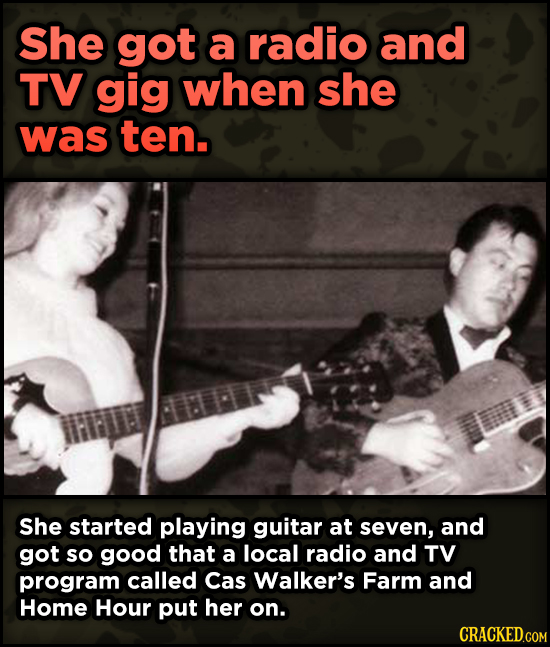 16 Badass, Little-Known Dolly Parton Stories - She got a radio and TV gig when she was ten. She started playing guitar at