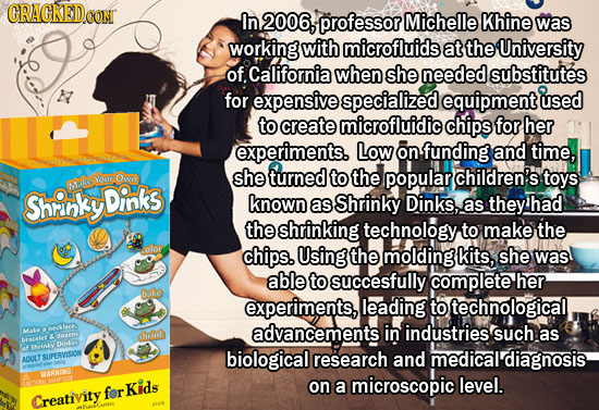 CRACKEDCON In 2006, professor Michelle Khine was working with microfluids at the University of. California when she needed substitutes for expensive s