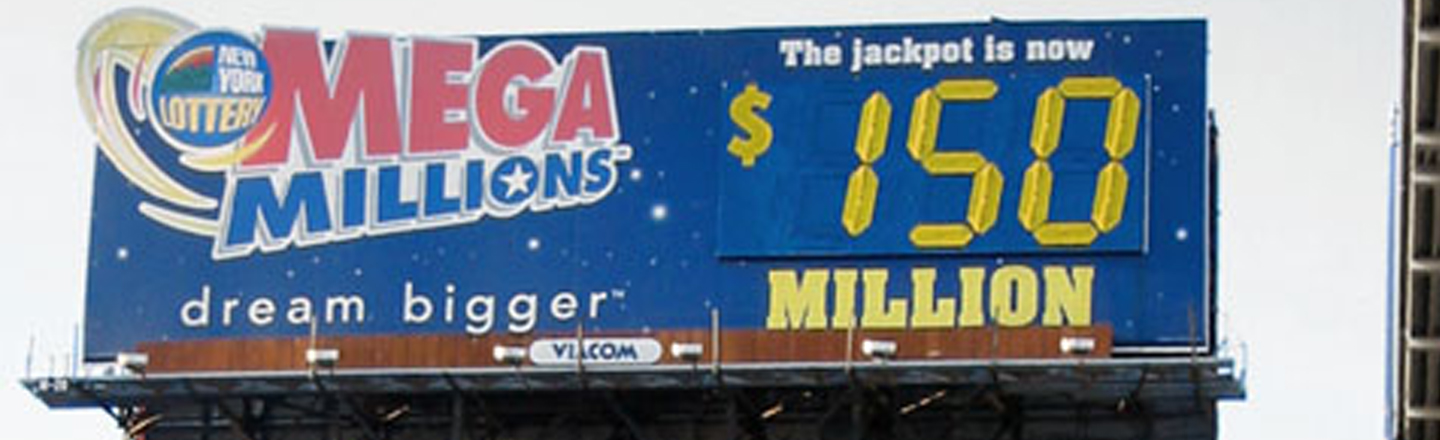 MEGA The jackpot is NEN 858 now YOR COTTER S LAILLoA dream bigger MILLION ICOM 