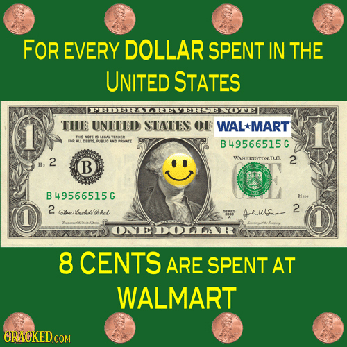 FOR EVERY DOLLAR SPENT IN THE UNITED STATes FEDERALREVE NOVE THE UNITED STATES OF WAL*MART TS te IS BAE TTANEE FOR 1S ANS PRTKTE B49566515 G 2 WANTTIN