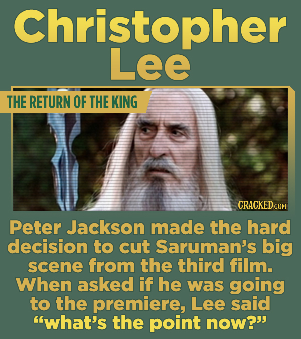 17 Weird Performances And Bizarro Characters They Left On The Cutting Room Floor