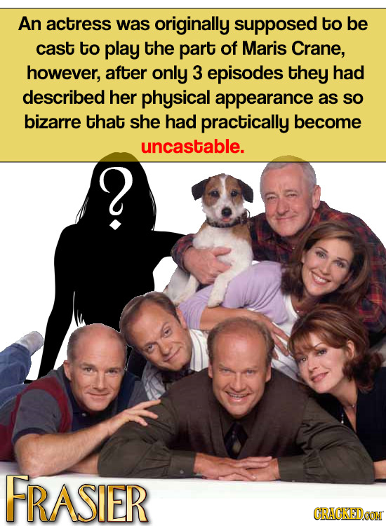 An actress was originally supposed to be cast to play the part of Maris Crane, however, after only 3 episodes they had described her physical appearan