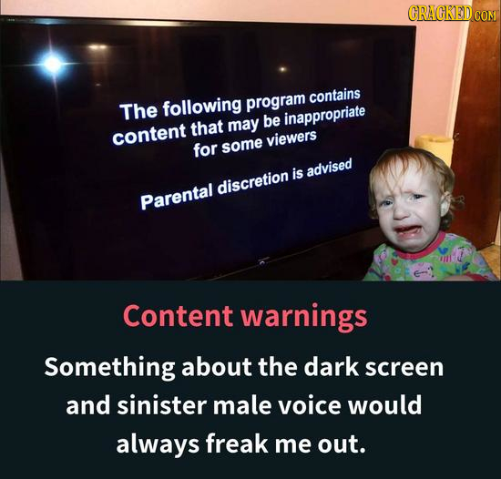 CRACKEID COM contains The following program be inappropriate that may content viewers for some is advised discretion Parental Content warnings Somethi