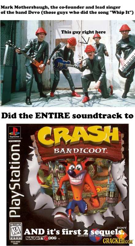 Mark Mothersbaugh, the co-founder andlead singer of the band Devo (those guys who did the song Whip It) This guy right here Did the ENTIRE soundtrac