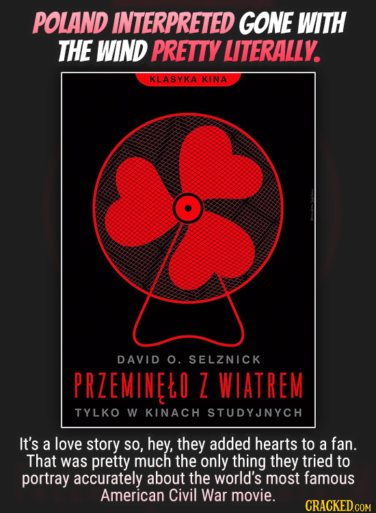 POLAND INTERPRETED GONE WITH THE WIND PRETTY LITERALLY KLASYKA KINA DAVID O. SELZNICK PRZEMINELO 7 WIATREM TYLKO W KINACH STUDYJNYCH It's a love story