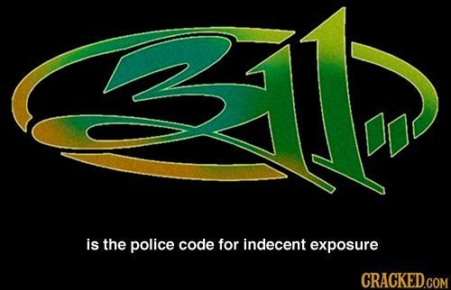 < is the police code for indecent exposure