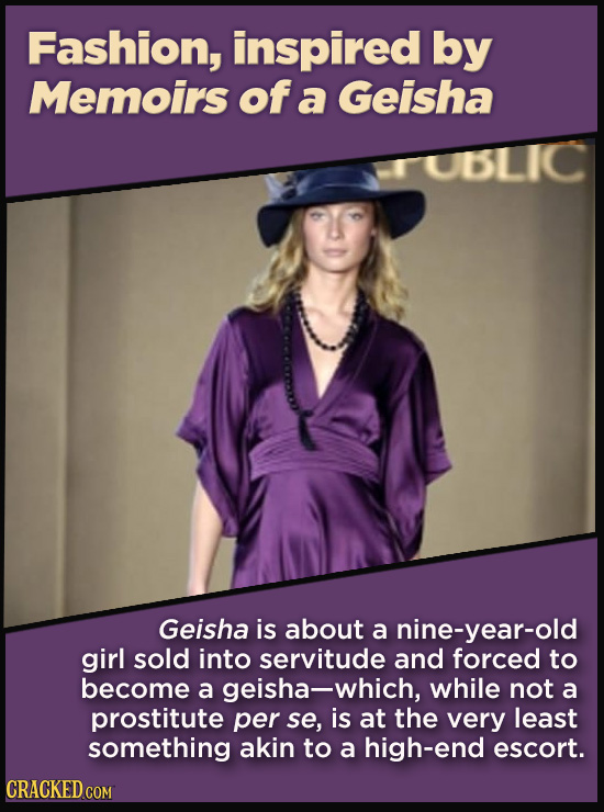 Terrible Movie Merchandise The Studios Didn't Think Through - Fashion, inspired by Memoirs of a Geisha