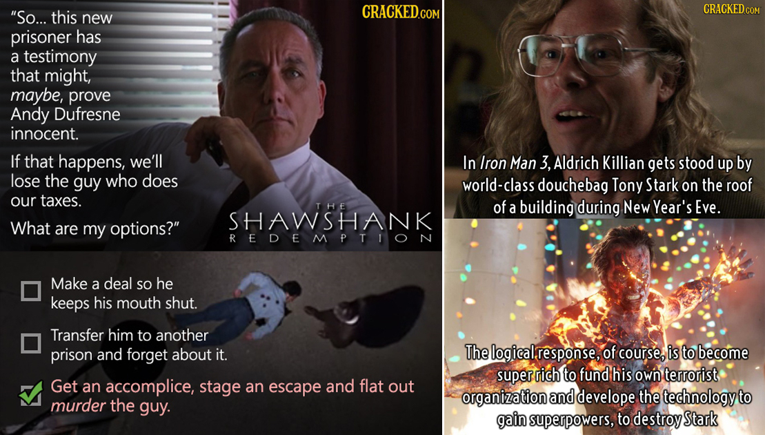17 Baffling Character Overreactions In Famous Movies | Cracked.com