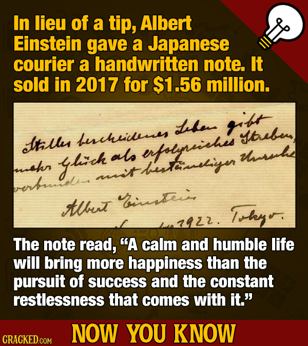 Now You Know: Impressive Movie And General Knowledge Facts