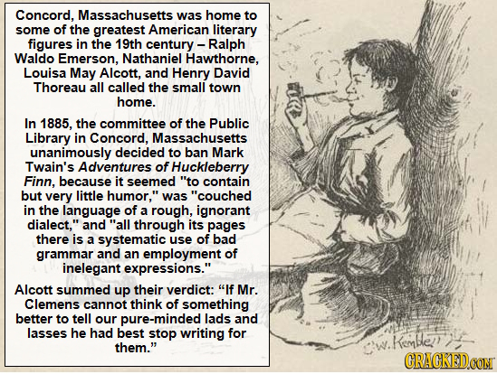 Concord, Massachusetts was home to some of the greatest American literary figures in the 19th century - Ralph Waldo Emerson, Nathaniel Hawthorne, Loui