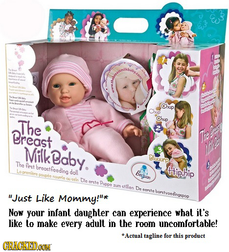 E Chup Chup The Chup 2 Breast The s Milk Baby. N Bluurp The frst breastfeeding Lo prerribre doll Began Hiphip poupee nourrie c sein Die ercte Puppe zu