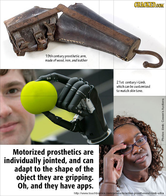 CRACKEDOON 19th century prosthet arm, made of wood. iron. and leather 21st cent centuryi-Limb. which can be customized to match skin tone. Auctions il